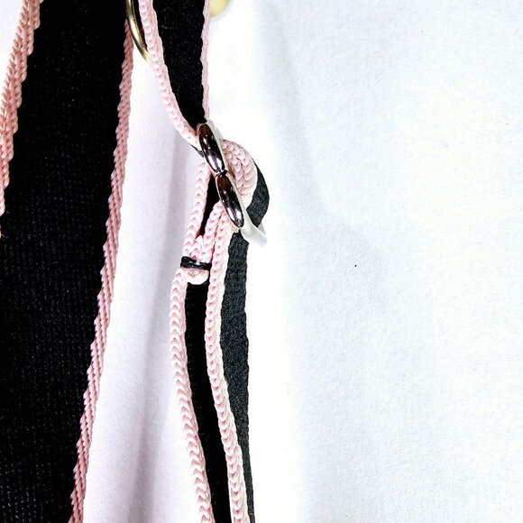 LeSportSac Pink Lip Smacker & Blue Cheetah 3 Tier Zippered Crossbody Handbag - Picture 6 of 9